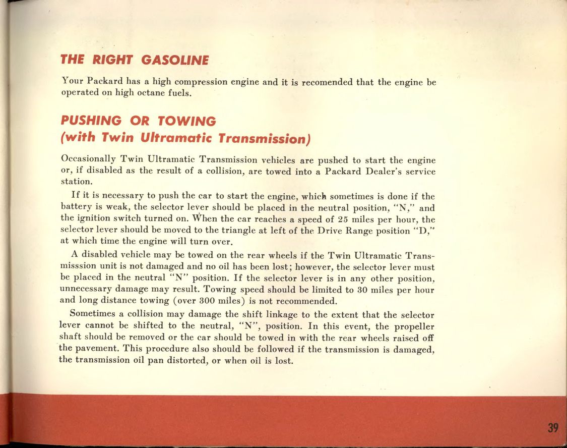1955 Packard Owners Manual Page 5